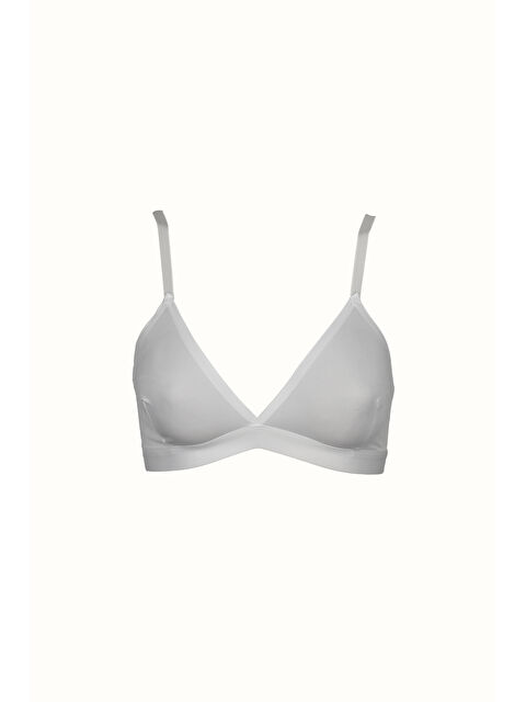 C&City C12809 Kadın Lazer Kesim Yapıştırma İz Yapmaz Sütyen Beyaz - S000222021-20063