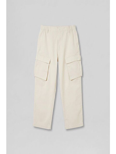 Abluka Online Erkek Kargo Cepli Esnek Baggy Pantolon Açık Bej - S000378095-19927