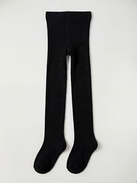 Civil Kız Çocuk Külotlu Çorap 3-11 Yaş Siyah