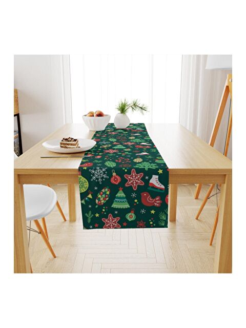 Evmila Yılbaşı Desenli Runner 40x140 cm - S000088865-23173