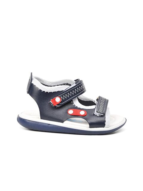 Ayakmod 22Y05 Lacivert-Kırmızı-Beyaz Erkek Çocuk Sandalet - S000025917-37341