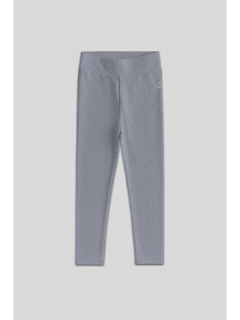 Tommylife Gri Melanj Yüksek Bel Dar Paça Kız Çocuk Tayt  - 75047