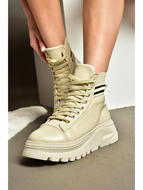 Fox Shoes R2506600 Bej Kadın Bot - S000081335-19928