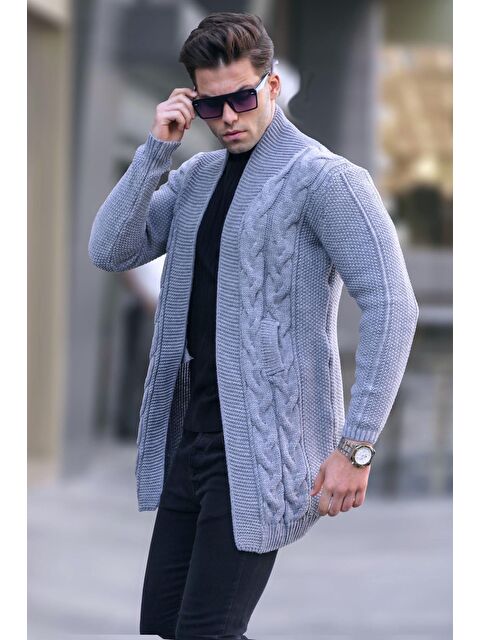 Madmext Füme Basic Örgü Hırka 5996 - S000050809-33408