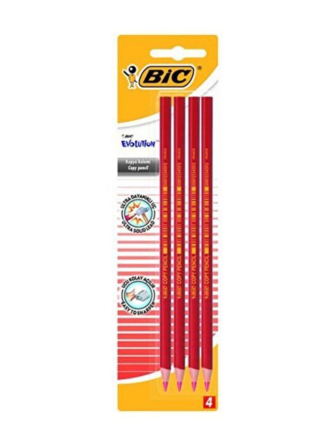 Bic Evolution Kırmızı Kopya Kalem Evolution 4Lü Bls - S000076829-20063
