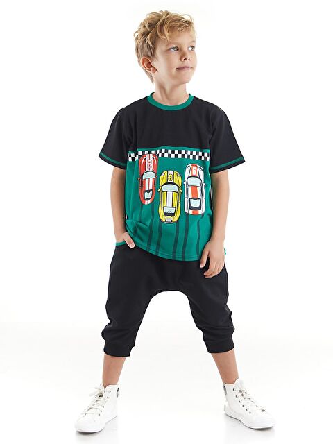 MSHB&G Finish Erkek Çocuk Tişört Kapri Şort Takım - S000005347-23173