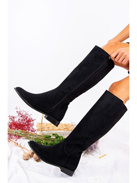 Fox Shoes J654065602 Siyah Kadın Çizme - S000056967-19351