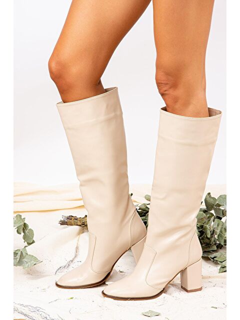 Fox Shoes J610082009 Bej Kadın Çizme - S000056176-19928