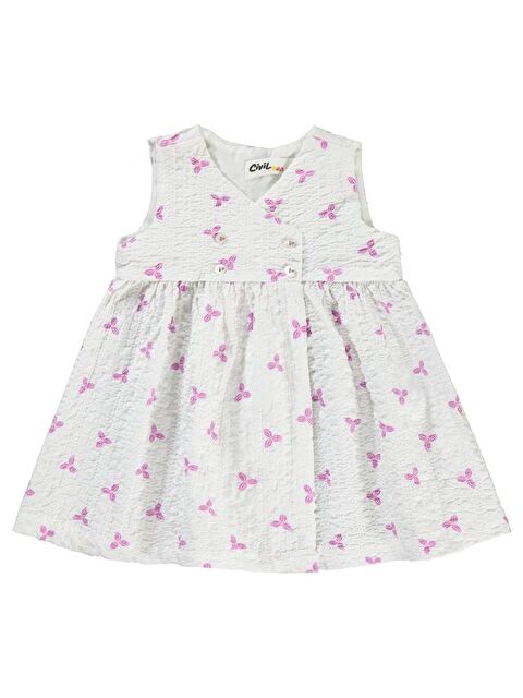 Civil Baby Çiçek 6-18 Ay Elbise - Lila18-24 Ay - S000202101-20042