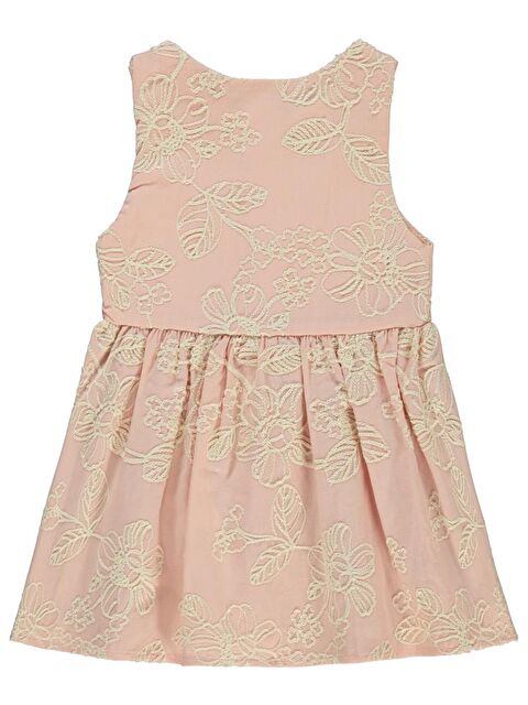 Civil Baby Çiçek Desenli 6-18 Ay Elbise - Pudra9-12 Ay - S000368059-7152