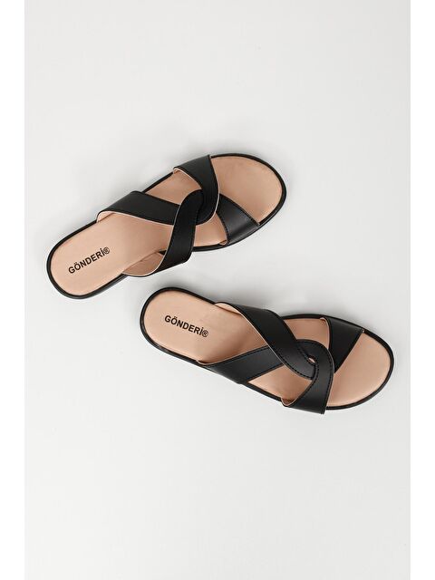 GÖNDERİ(R) Çapraz Bantlı Kadın Terlik 34193 - S000048181-19351