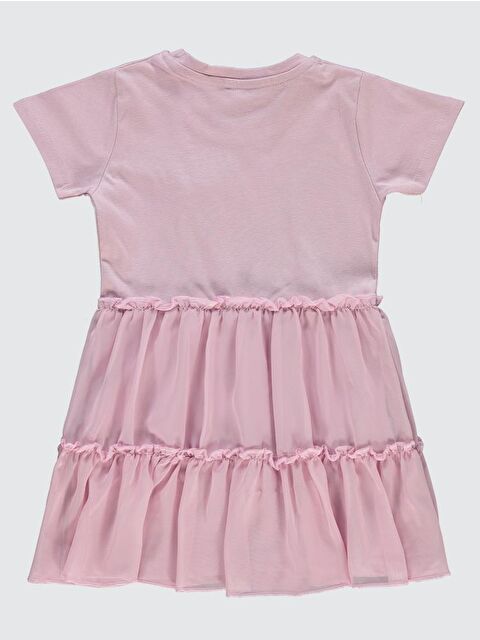 Civil Girls Fırfırlı Aksesuarlı 2-5 Yaş Elbise - Lila5-6 Yaş - S000204436-17878