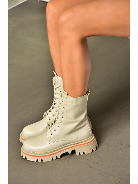 Fox Shoes R5248022 Bej Kadın Bot - S000081295-19928