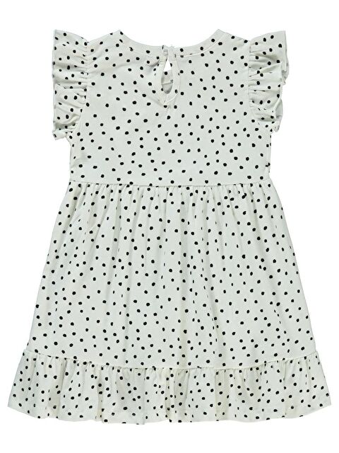 Civil Girls Çiçek Aksesuarlı 2-5 Yaş Elbise - Ekru 4-5 Yaş - S000381965-19965