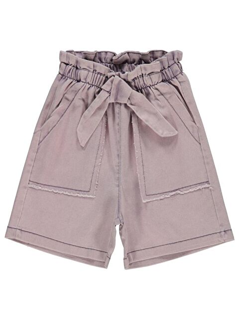 Civil Girls Büyük Cepli 6-9 Yaş Şort - Lila 8-9 Yaş - S000362571-17878