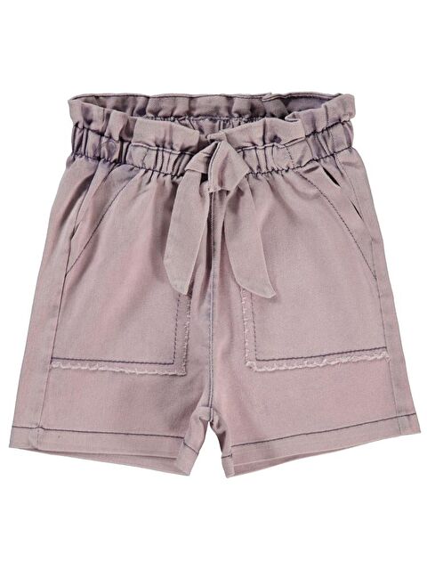 Civil Girls Büyük Cepli 2-5 Yaş Şort - Lila 4-5 Yaş - S000362576-17878