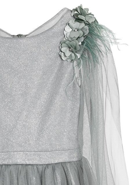 Civil Girls Şal Kollu 6-14 Yaş Abiye - Yeşil8-9 Yaş - S000229751-18194