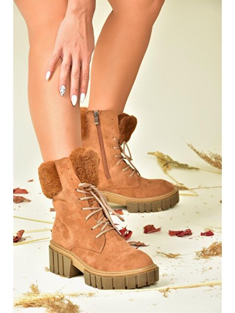 Fox Shoes N8201710 Taba Kadın Bot - S000054655-37454