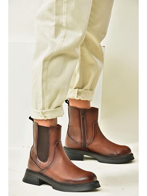 Fox Shoes N6742600 Taba Kadın Bot - S000054656-37454