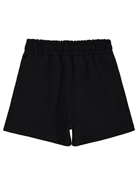 Civil Girls Düğme Detaylı 6-9 Yaş Şort - Siyah 6-7 Yaş - S000382244-19351