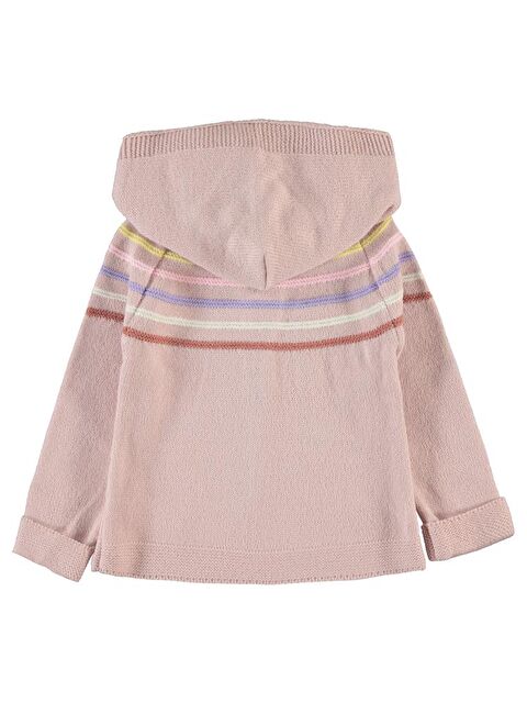 Civil Girls Renkli Çizgili 2-5 Yaş Hırka - Pudra 4-5 Yaş - S000296621-7152