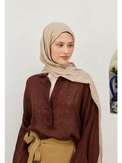 Fresh Scarfs Rami Viskon Şal Bej