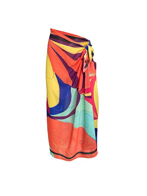 Bolder Emily Multi Geometric İpek Şifon Pareo - S000060735-20013