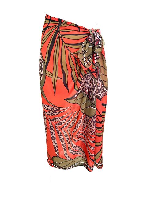 Bolder Emily Orange Leo İpek Şifon Pareo - S000060735-24196