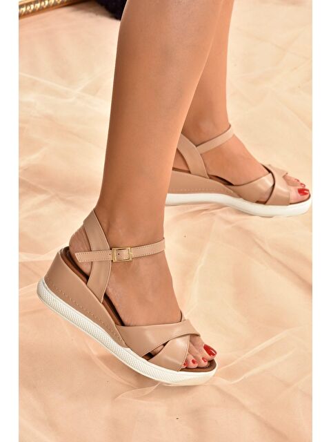 Fox Shoes K674305009 Ten Dolgu Taban Kadın Topuklu Sandalet - S000051761-26407