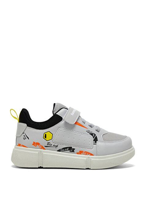 TONNY BLACK Çocuk Unisex Buz Siyah Rahat Kalıp Cırtlı Ayakkabı - S000128141-37287