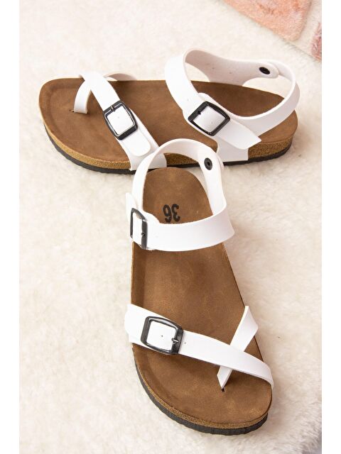 Fox Shoes Beyaz Kadın Sandalet H777786009 - S000042484-20063