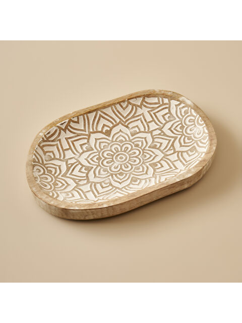 Bella Maison Aldo Mango Ağacı Dekoratif Tabak Naturel (30x3,5x20 cm) - S000291880-26406