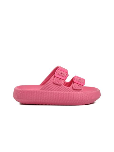 Ayakmod Fuşya Çift Bantlı Eva Kadın Terlik 23Y001 Anna - S000041665-18686