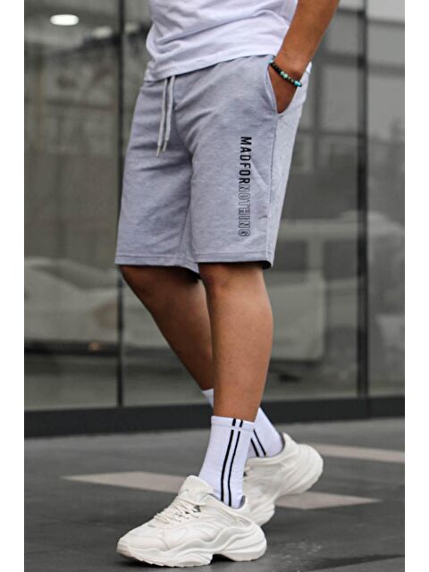 Madmext Gri Kapri Şort 5403 - S000016952-20600