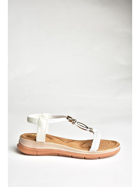 Fox Shoes U2586252 Beyaz Kadın Sandalet - S000369376-20063