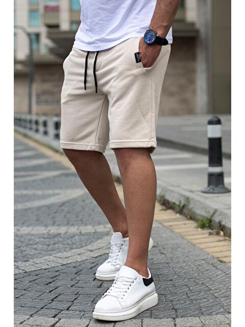 Madmext Bej Regular Fit Şort 4842 - S000017007-19928