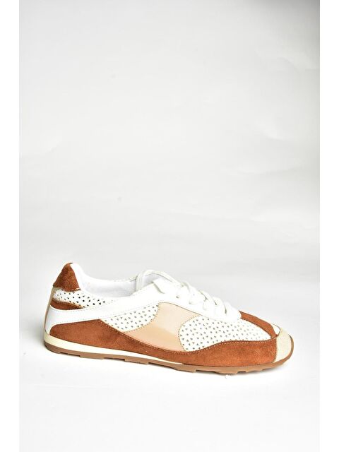 Fox Shoes U9736573 Beyaz/Taba Kadın Sneakers - S000369391-37249