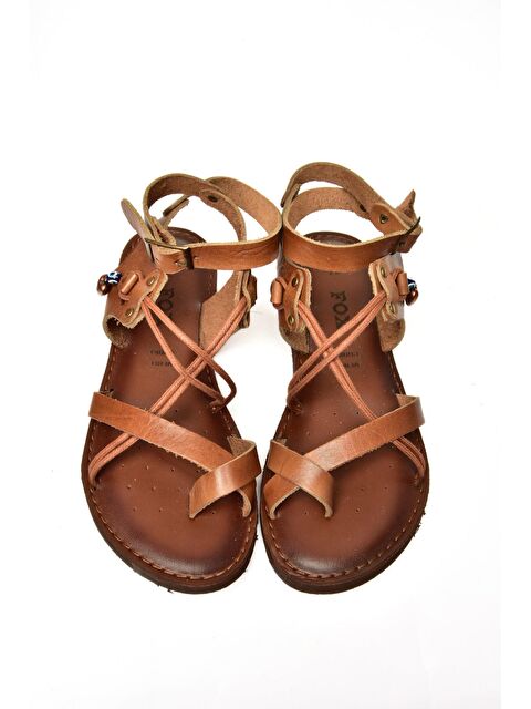 Fox Shoes S3747815 Taba Kadın Sandalet - S000286428-14955