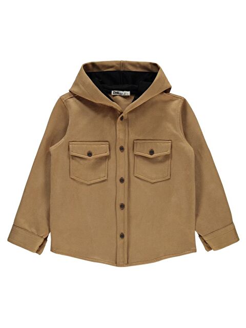 Civil Kız Çocuk Gömlek Ceket 10-13 Yaş Taş Rengi - S000284162-25636