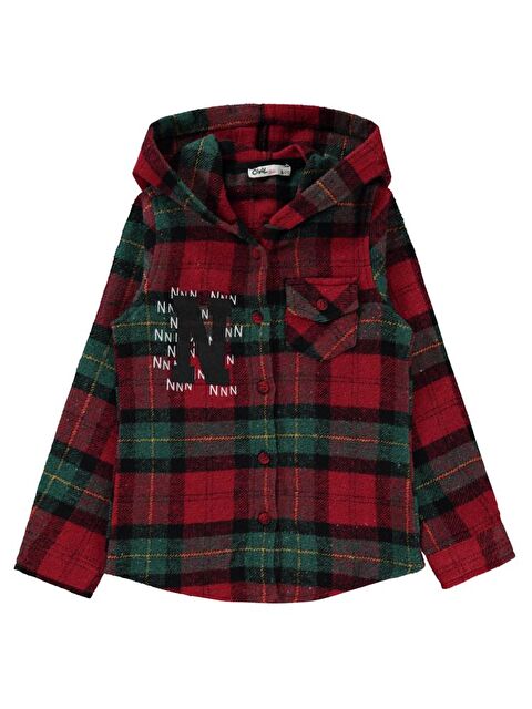 Civil Girls N Baskılı 6-9 Yaş Gömlek - Yeşil 9-10 Yaş - S000284201-18194