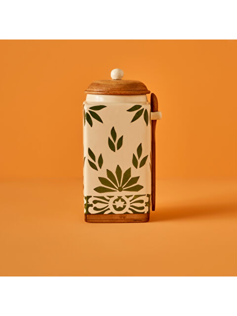 Bella Maison Molly Seramik Kavanoz Krem (1900 ml)