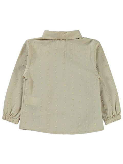 Civil Girls Çiçek Nakışlı 2-5 Yaş Gömlek - Bej 2-3 Yaş - S000359595-19928