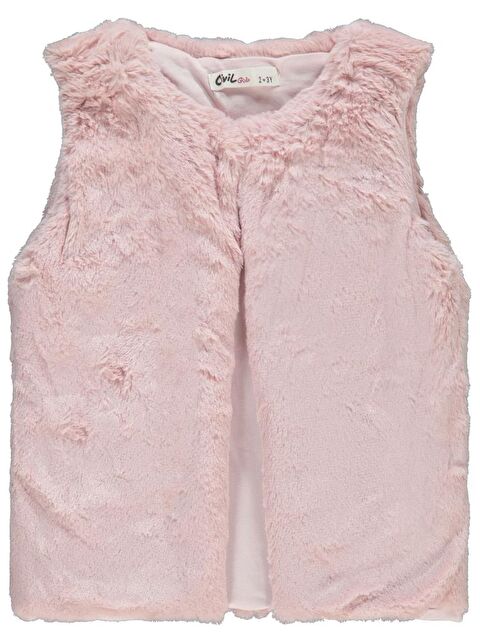 Civil Girls Pelüş 2-5 Yaş Yelek - Pudra 3-4 Yaş - S000320877-7152