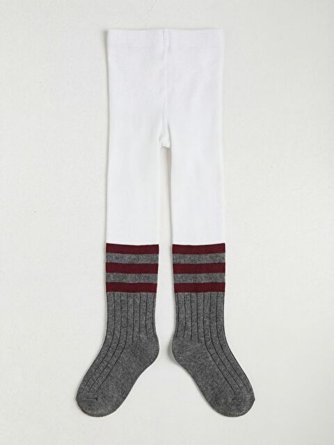 Civil Girls Derbili New College 3-11 Yaş Kız Külotlu Çorap