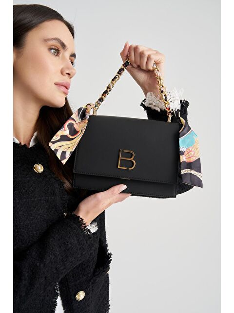 Lucky Bees Fular Aksesuarlı Kadın El ve Omuz Çantası - S000115437-19351