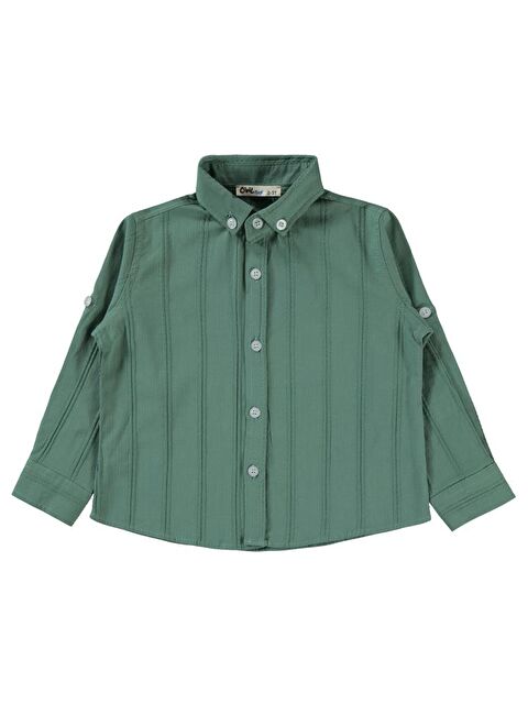 Civil Boys Çizgili 2-5 Yaş Gömlek - Haki2-3 Yaş - S000356999-18547