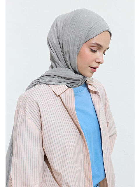 Fresh Scarfs Pamuklu Keten Şal Chıa Seed Puddıng