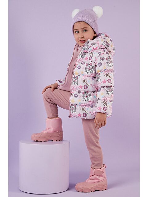 Lela Ekstra Dolgulu İçi Yumuşak Polarlı Kapüşonlu Şişme Kız Çocuk Mont 5763001 - S000008770-20024