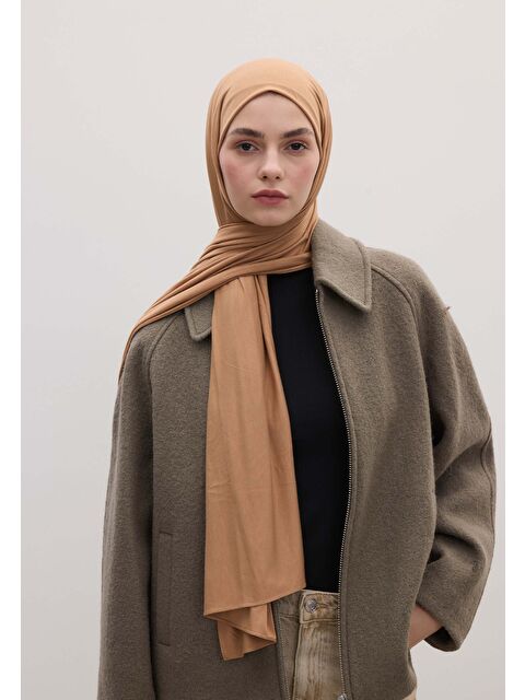 Fresh Scarfs Bambu Penye Şal Badem