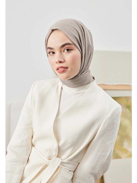 Fresh Scarfs Bambu Şal Naturel Bej